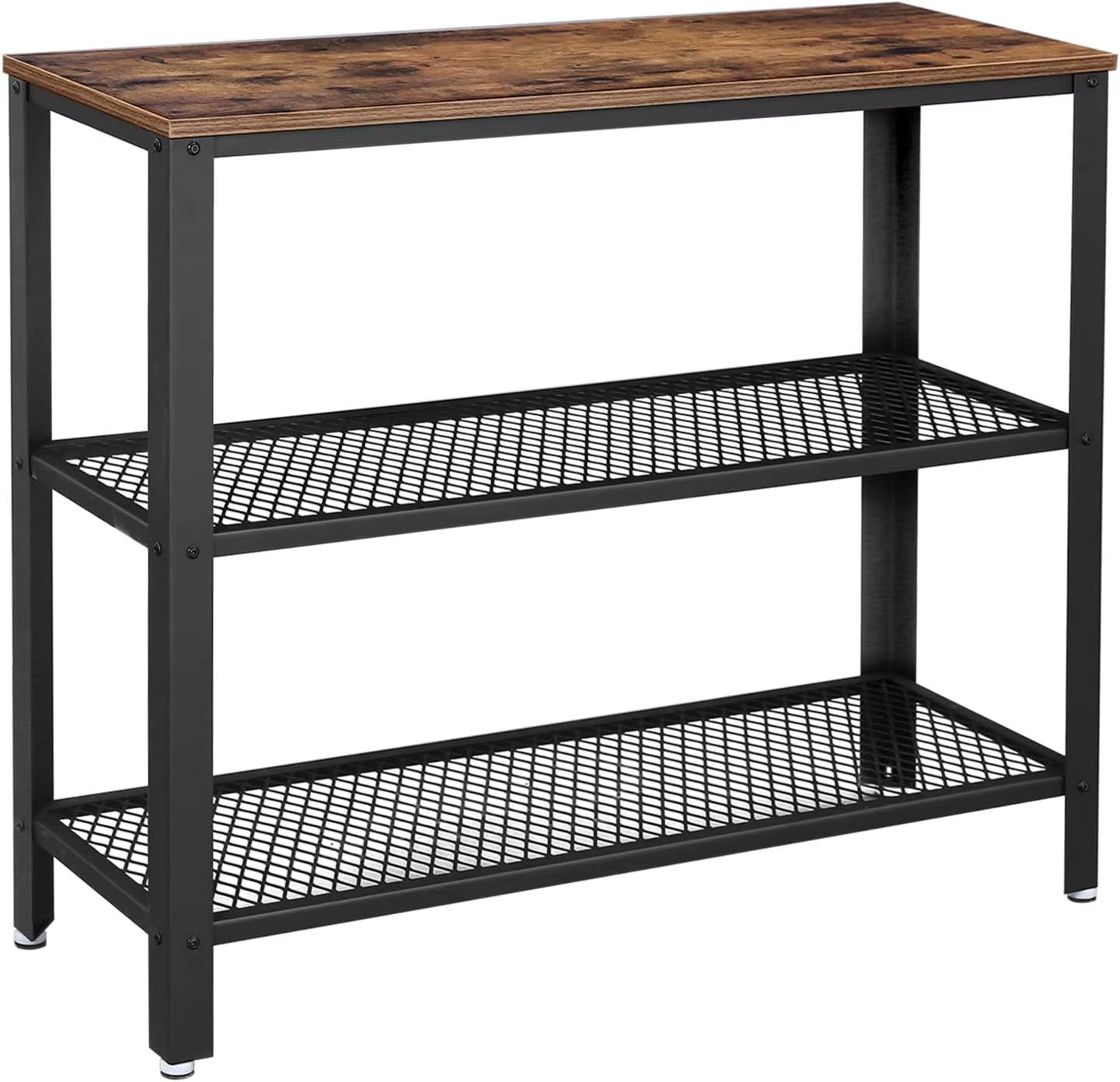 VASAGLE Console table, Hallway table with 2 lattice shelves, side table table, Sideboard, living room