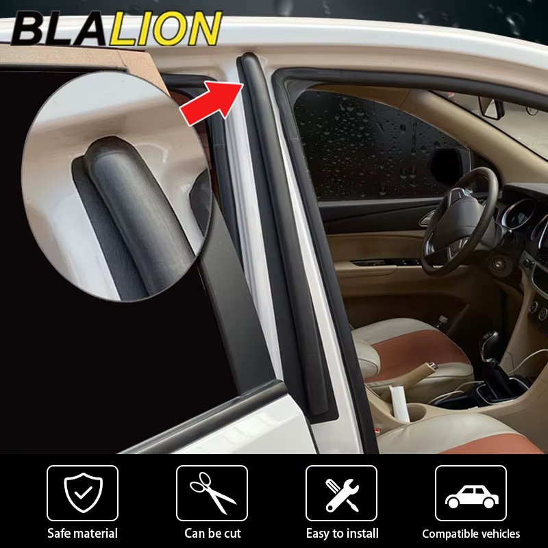 BLALION Car Door Rubber Seal Strip Filler Car Door Weatherstrip For B pillar Protection Sealant Noise Insulation Dustproof Strip