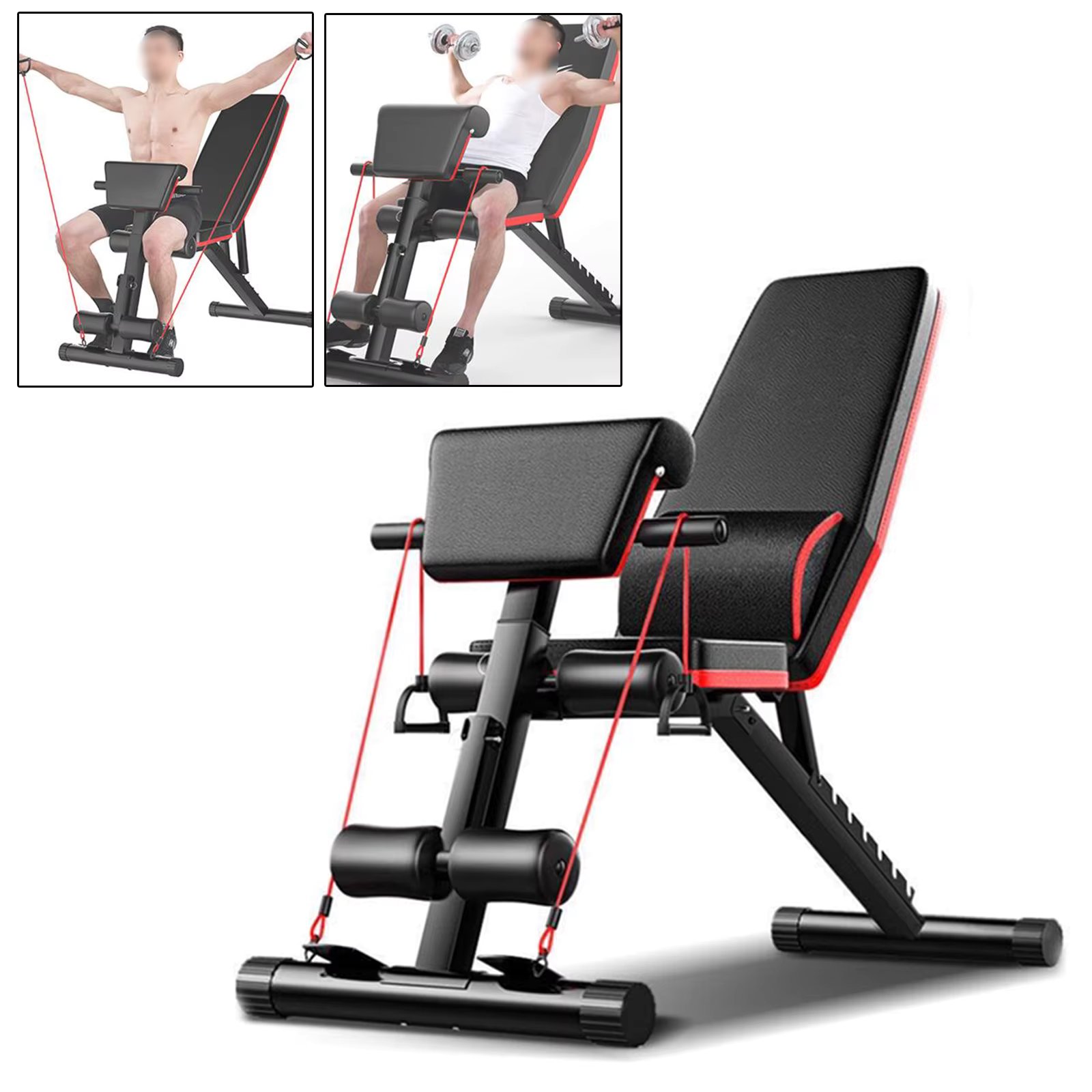 Weight Bench Adjustable,Sit Up Bench,Utility Weight Benches for Full Body Workout,Adjustable Exercise Bench for Home or Gym