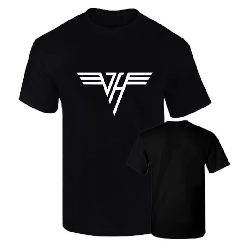 Black Van Halen Hard Rock Eruption Diver Down printing cotton Unisex 190grs T-shirt