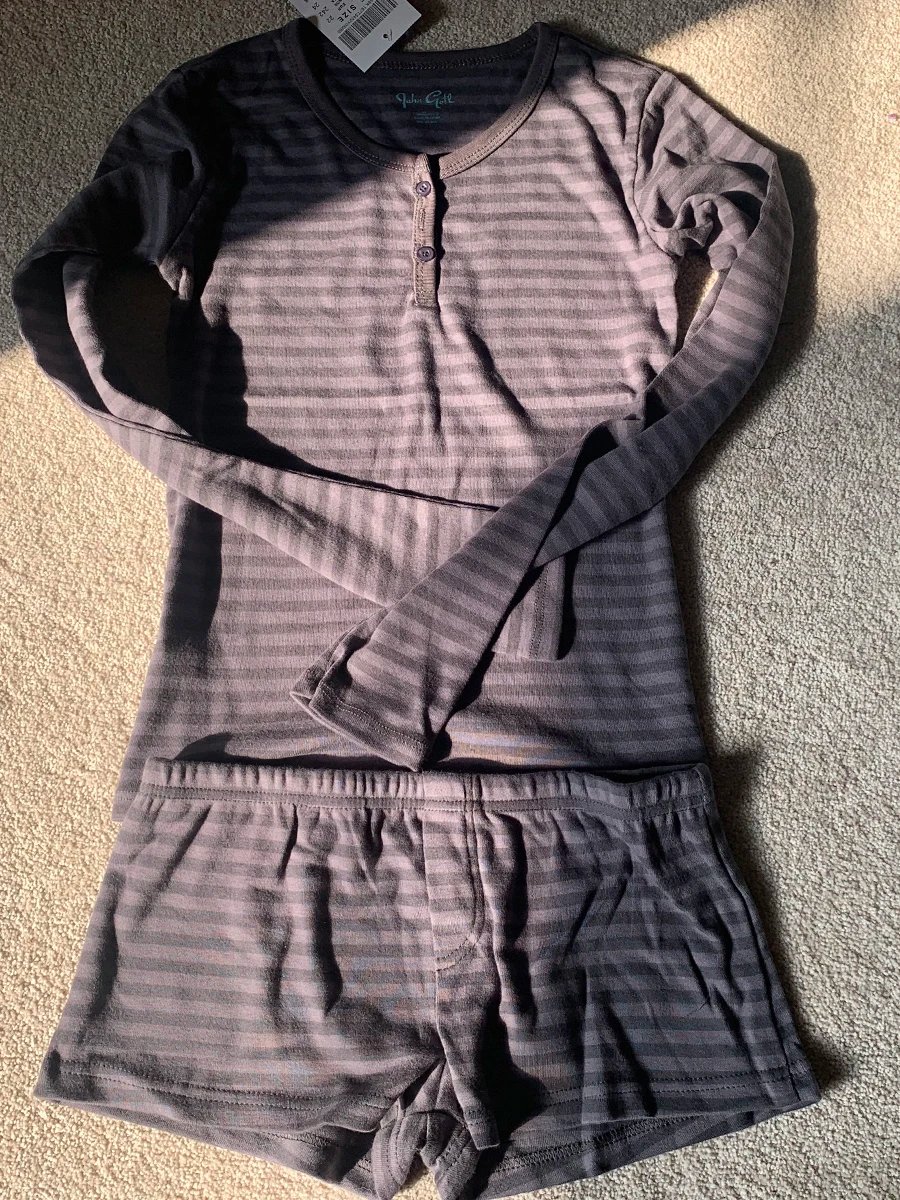Grey striped set