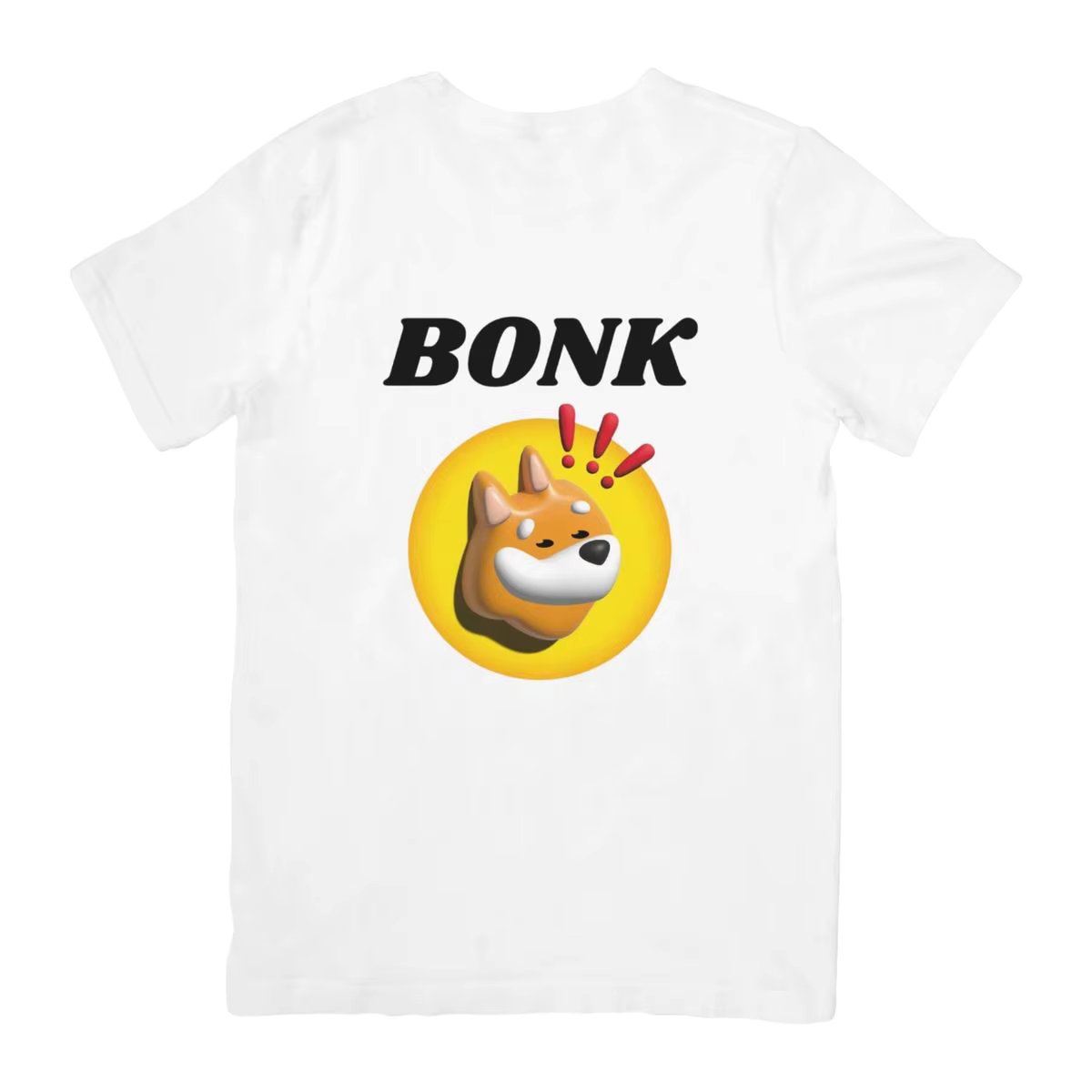 Men's Bonk Shirt Crypto Meme Basic Cotton Premium Round-neck