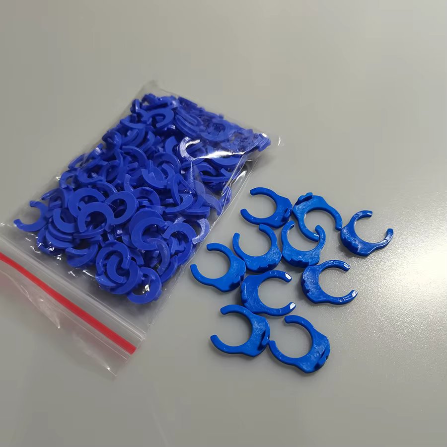 100Pcs 1/4" 3/8"OD Tube PE Pipe Fitting Blue Clip C-ring Hose Quick Connector Aquarium RO Water Filter Reverse Osmosis System