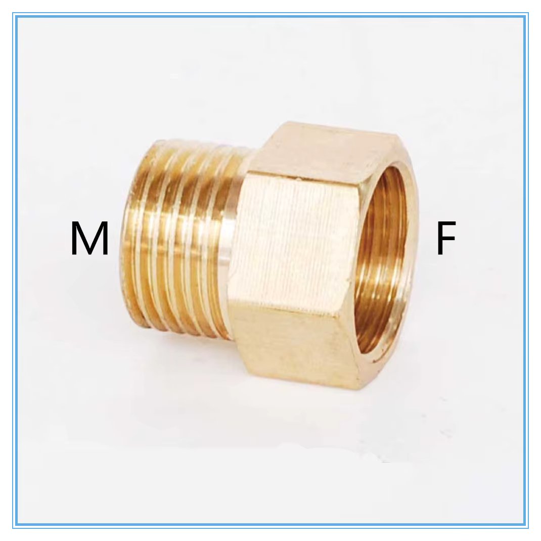 Copper M/F M14*1.5, M20*1.5, 1/4", 1/2" Male  to Female Threaded Brass Coupler Adapter Brass Pipe Fitting