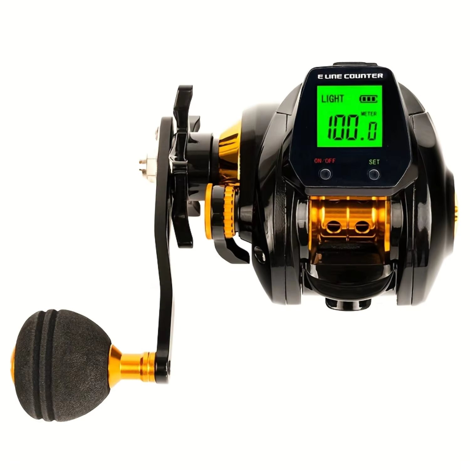 Advanced HD Display Fishing Reel for Sea Fishing Boats, 7.2 1 Gear Ratio, Precision Brake System