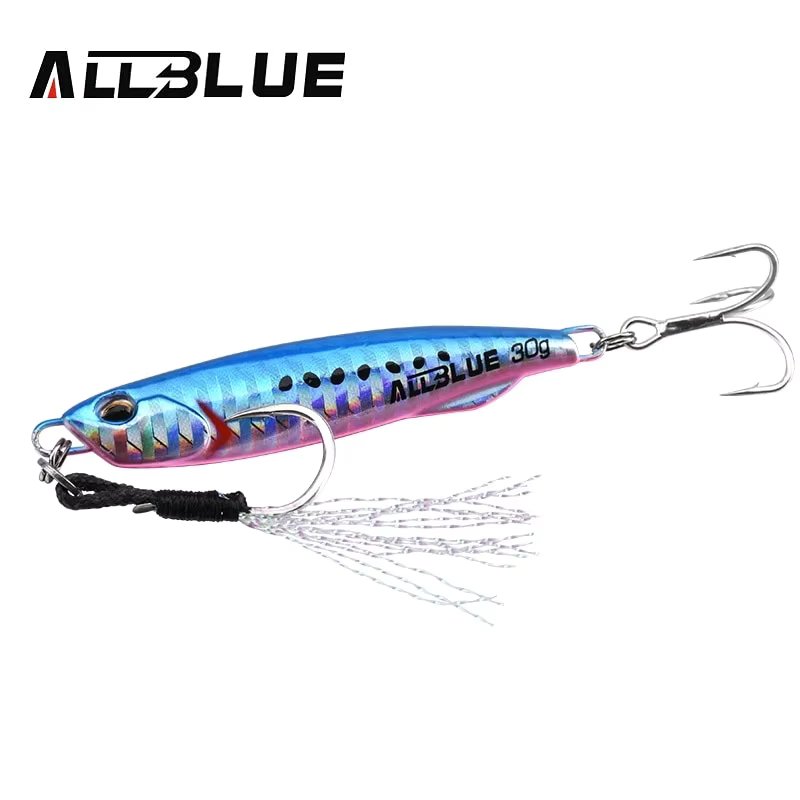 ALLBLUE DRAGER SLIM Metal Casting Jig Spoon 20G 30G 40G 60G Shore Drag Cast Jigging Sea Bass Lure Artificial Bait Fishing Tackle