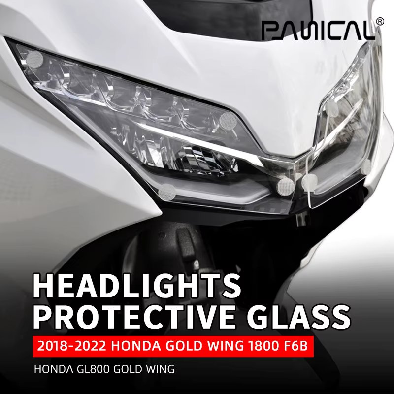 For Honda Gold Wing 1800 GL1800 Headlight Protection Acrylic Glass Motorcycles Resist Film Headlamp Protective Cover 2018-2023