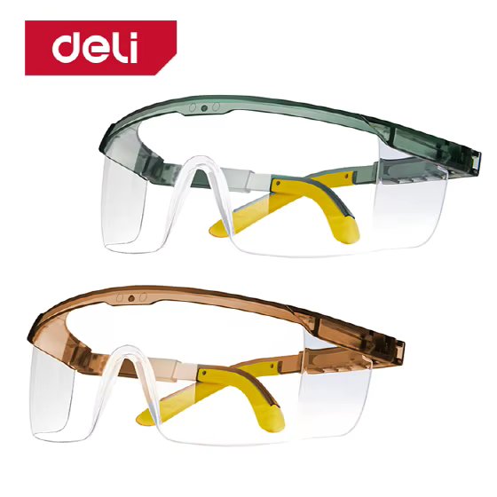 Delhi Safety Glow Eye Protector Eyeglasses Water Night Work Mowing Beam Pair Shield