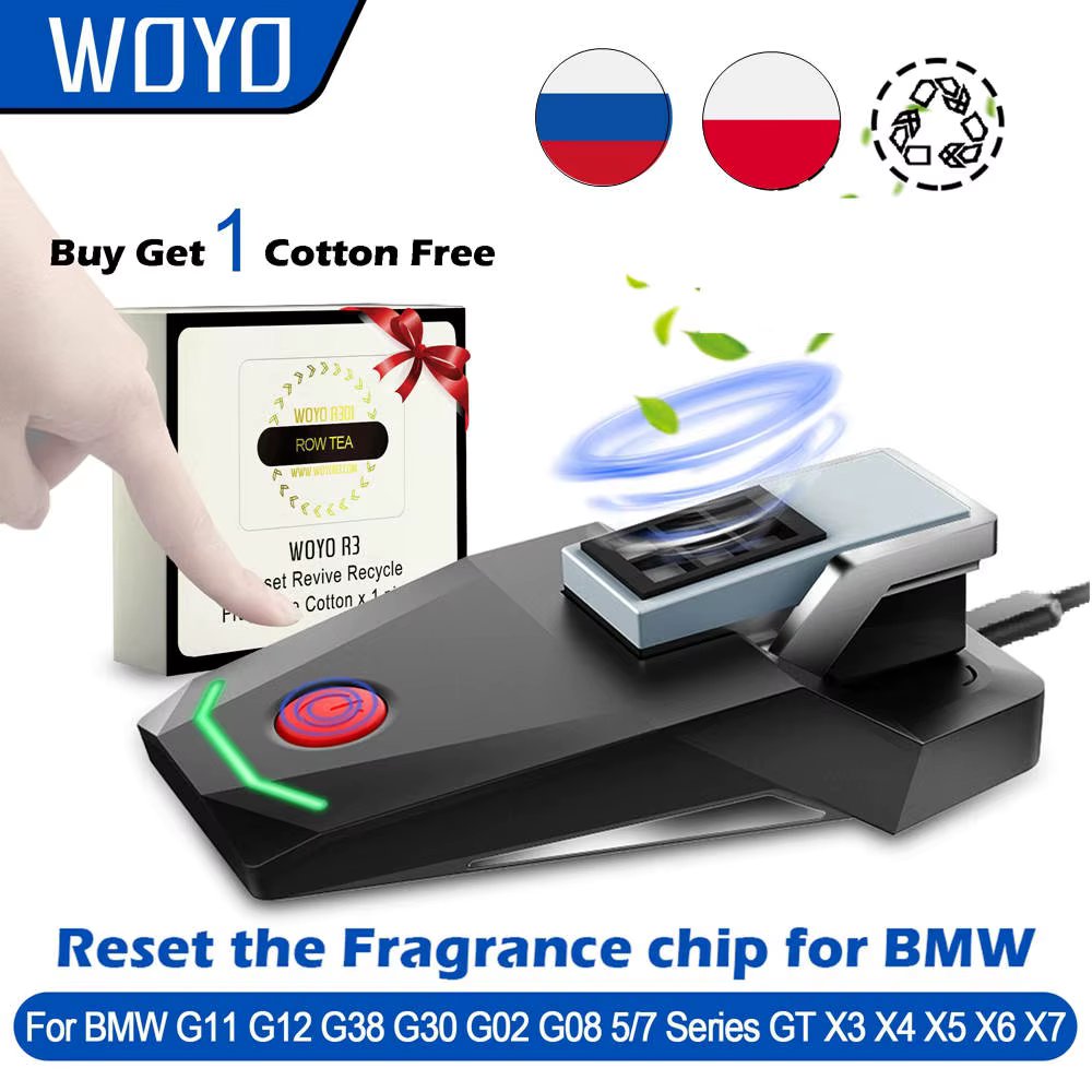 WOYO For BMW Ambient Air Resetter Car Air Freshener Cartirdge Activator For BMW G11 G12 G38 G30 5/7 Series GT X3-X7 Accessories