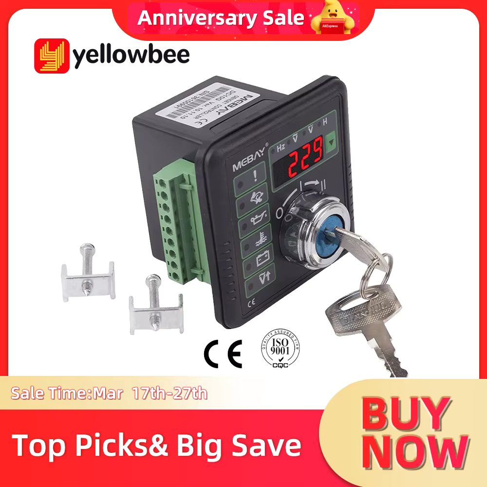 New Multifunction DC10G DC10K Generator Set Controller Engine Manual Start And Stop Controller CE Certification