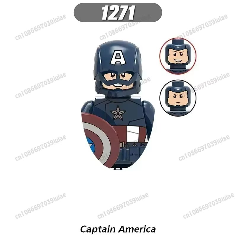 X0269 Marvel Spider-Man Iron Man Captain America Loki Bricks Cartoon Character building block Birthday Present X0273 X0258 X0280