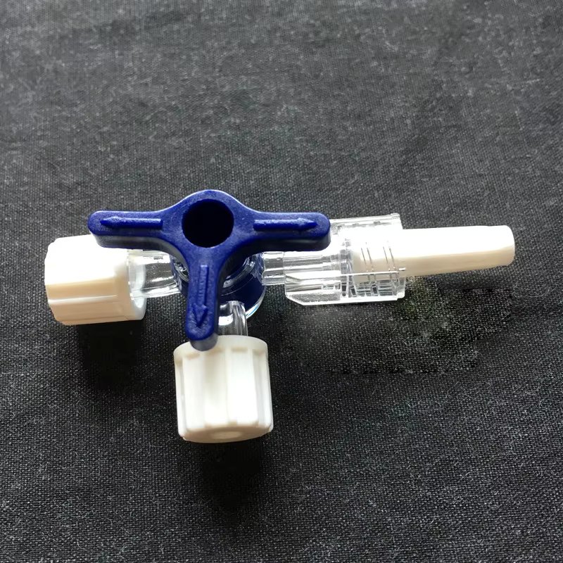 Three Way Stop Cock With Male And Female Luer Connector For Ozone Gas