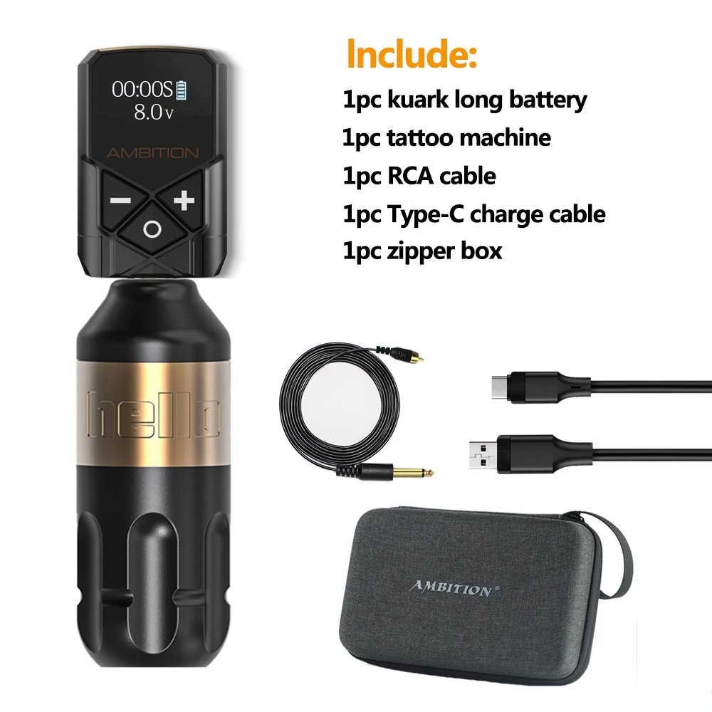 Gold long battery