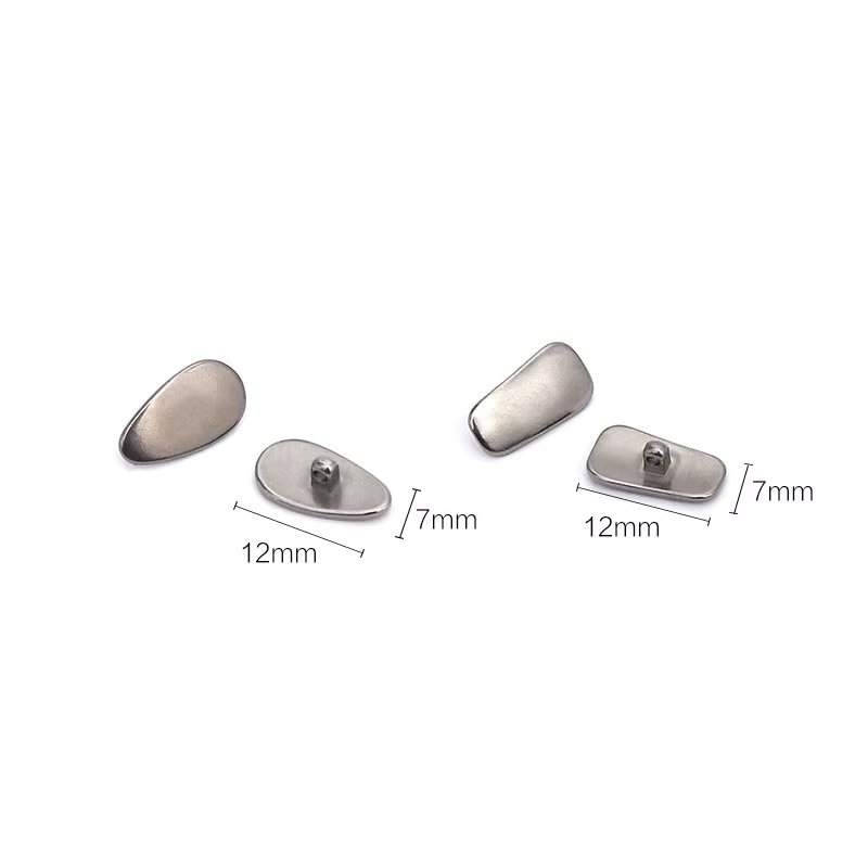Glasses Nose Pads Titanium Alloy Nose Pads Metal Melon Seeds Water Droplets Round Square NosePads Glasses Accessories GH882