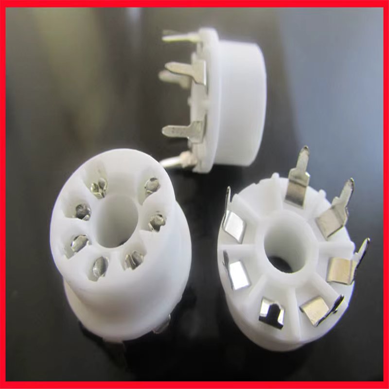 3PCS Small 7-pin ceramic tube socket GZC7-1B-Y for 6J1 6X4 2P2/6Z4 seven-pin tube socket