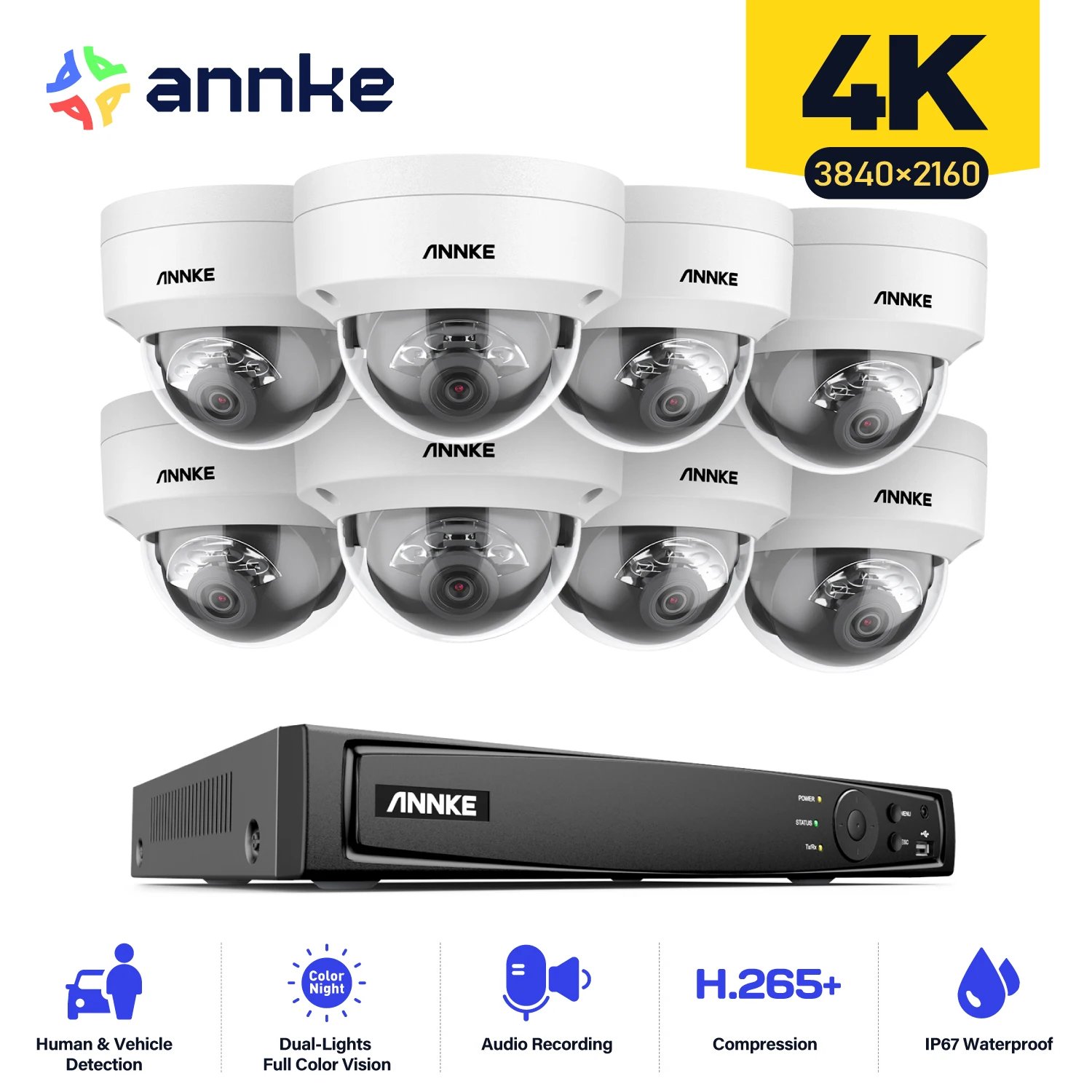 8CH 8PCS NVR Kit