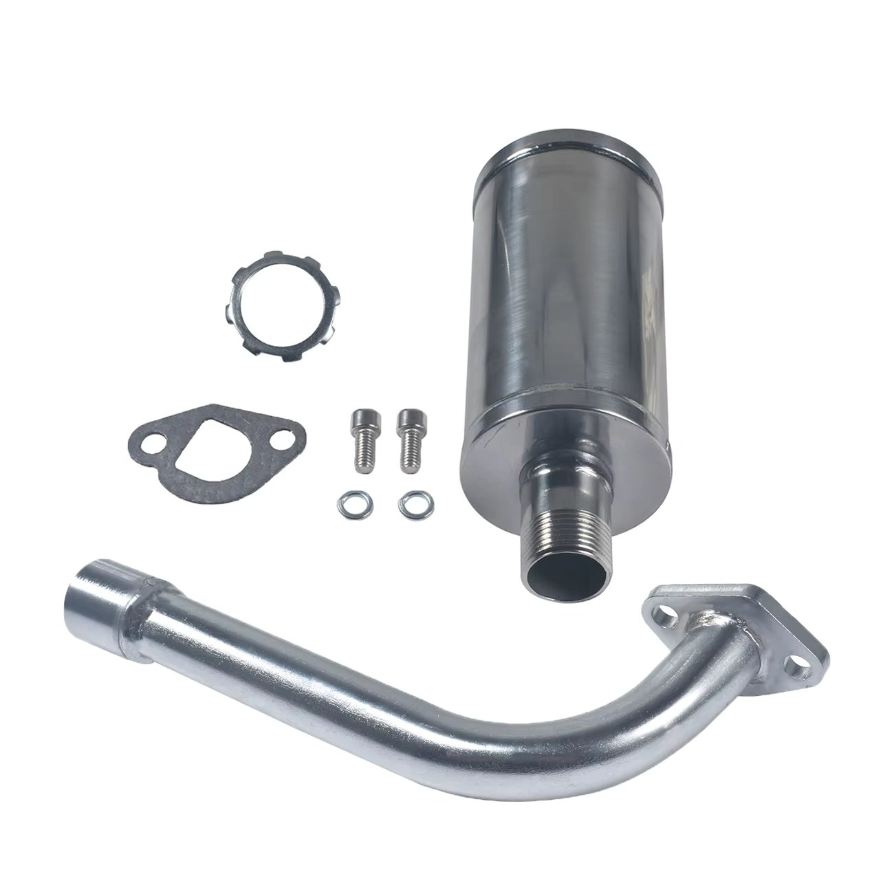 Go Kart Exhaust Pipe Mufflers For Predator 196cc 212cc Honda GX160 GX200