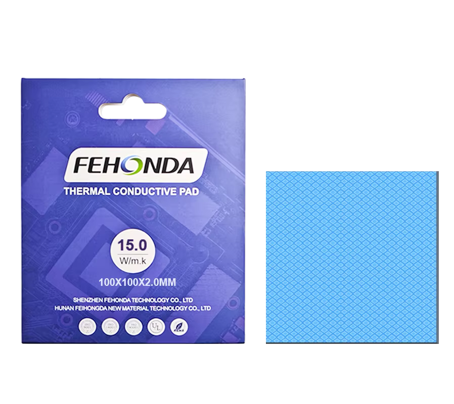 15W/mK Fehonda Thermal Pad High Quality Performance 100X100mm 1.5mm CPU Heatsink Graphic Cards Chips Memory Chipset Termal Sheet