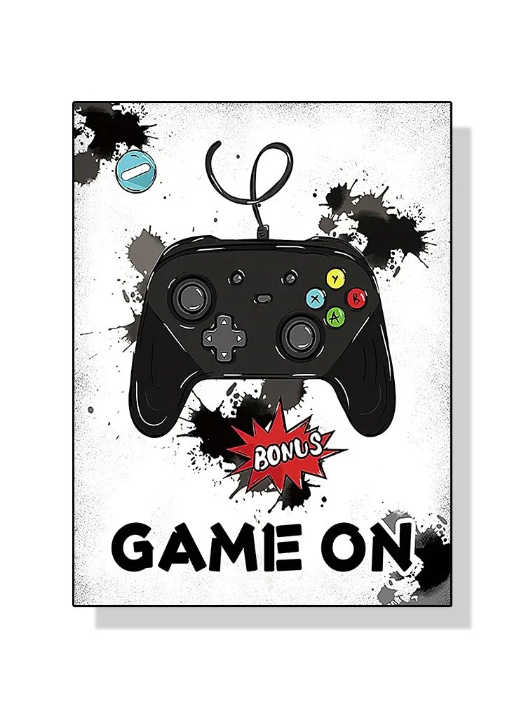 Modern Video Game Controllers Poster Handheld Game Console Gamepad Canvas Painting Wall Art Print Picture Gamer Room Home Decor
