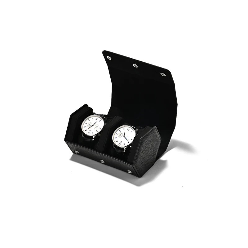 Oirlv Newly 1 Slot Watch Bag Packing Premium Leather Watch Travel Case Luxury Leather Football Hexagon Watch Bag Roll Organizer