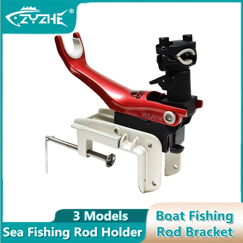 Boat Fishing Rod Bracket Multi-angle Adjustment Metal Base Sea Fishing Pole Support Holder Ocean Fishing Tackle Rod-Support Tool