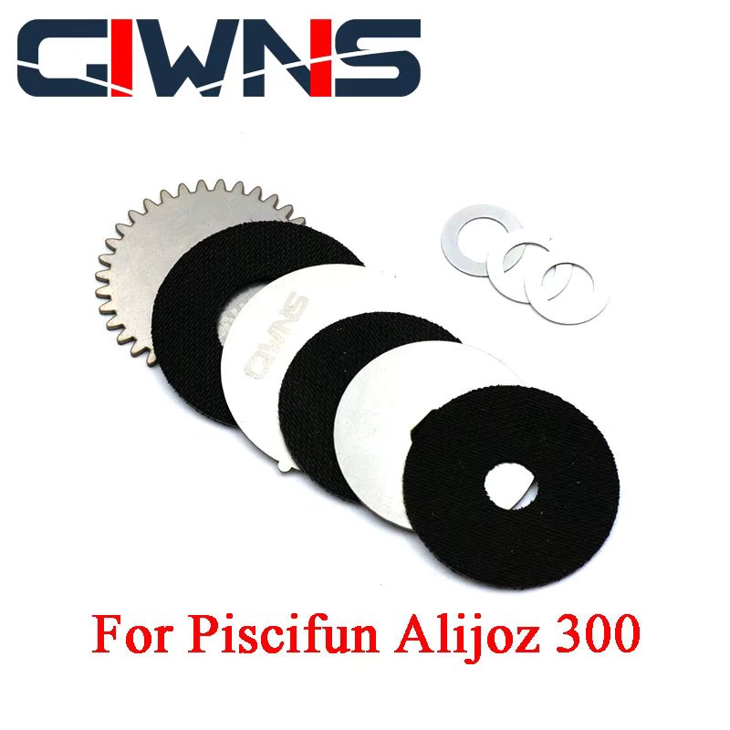 Drag Click Unloading Force Alarm Braking Gasket Baitcast Reel For Piscifun Alijoz 300 Refit Maintenance Accessories Carbon Fiber