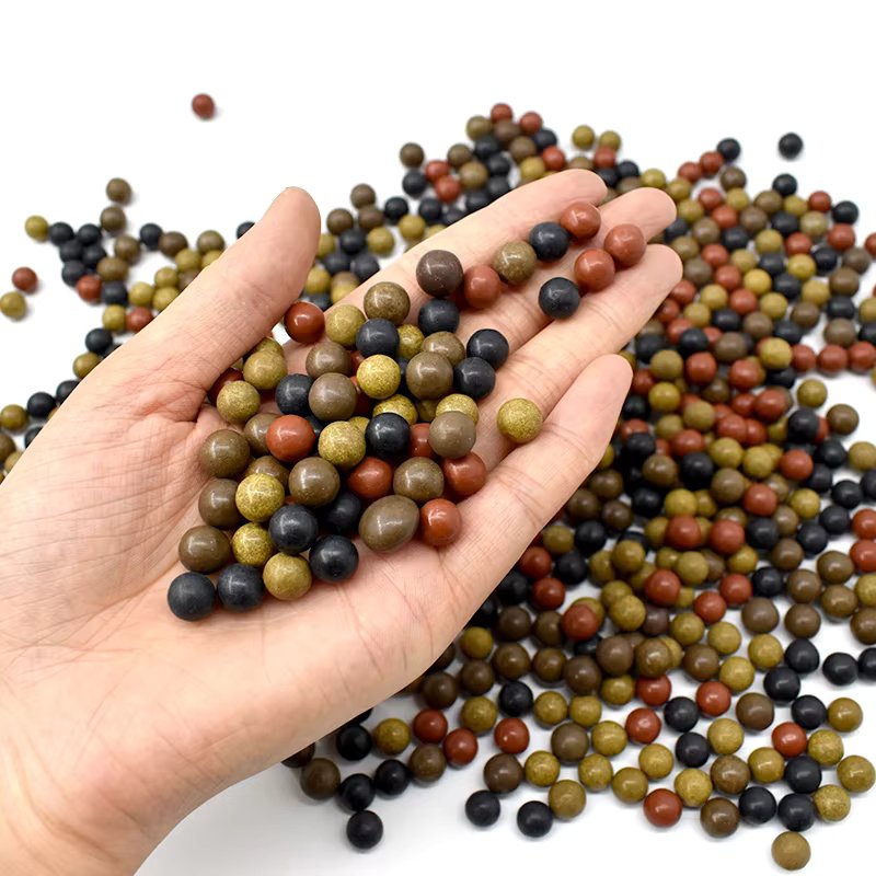 100pcs Multi-Colored 8mm Safety Mud Ball Slingshot Accessories Super Hard Ceramic Balls Outdoor Hunting Slingshot Slingshot Ammo