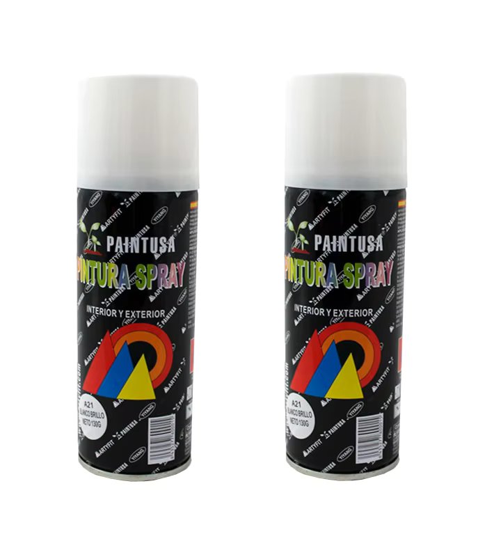 Montoro-2 Pack 200 ml Glitter White spray Paint Pans A21, Fits Crowd Indoor and Outdoor Surface