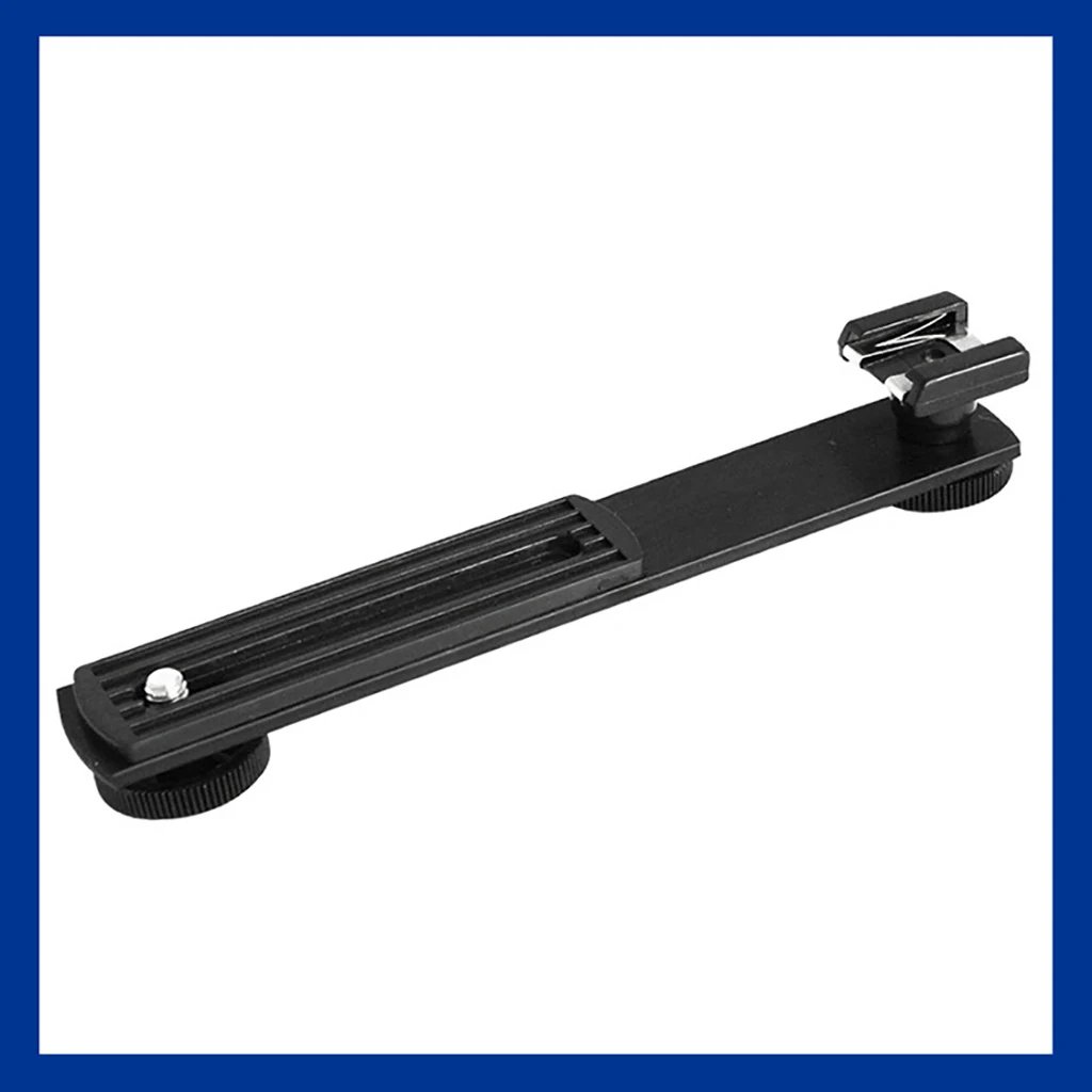 Universal Double End Light Stand Holder Flash Bracket Mount Tripod with 2 1/4" Adapter Screws for Digital SLR Camera