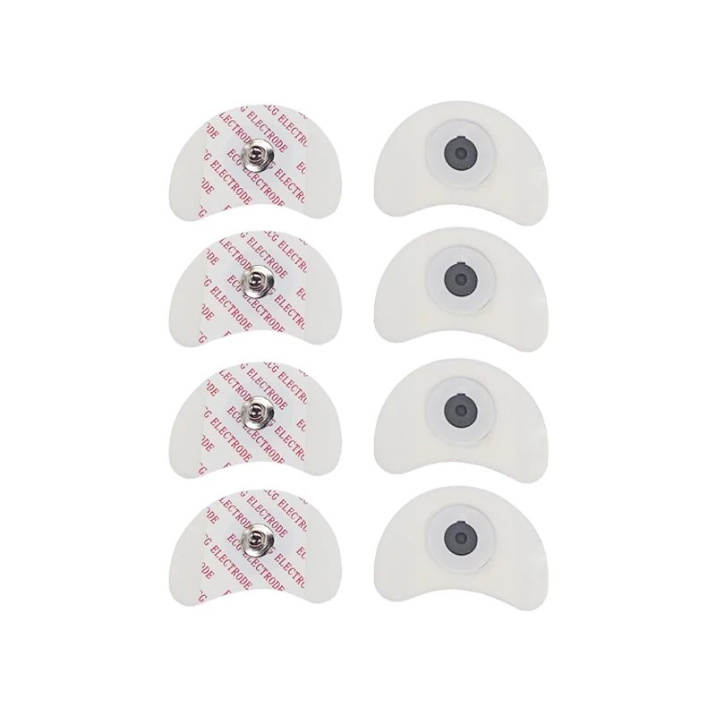 50 PCS Each Bag 2840 MM White Foam Disposable ECG Electrode Pads Medical Patch ECG EKG Accessories for Pediatric Patient Size