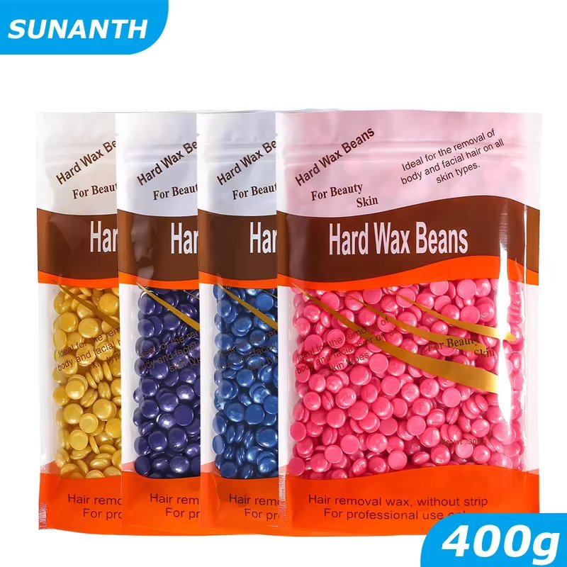 400g/500g Waxing Wax Beans for Hair Removal Hard Wax Beans Depilatory Hot Film Wax Beads for Full Body
