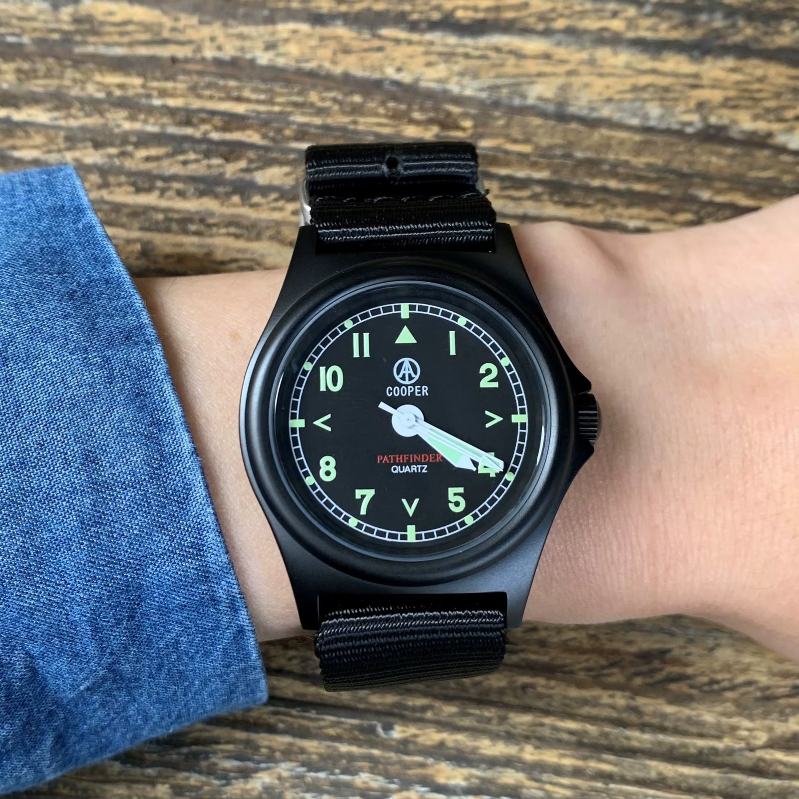 QM G10 Watch Miyota Japan Movement 38mm Pathfinder MWC Military Army Matt Steel Finish Waterproof Swiming  Luminous SM8018