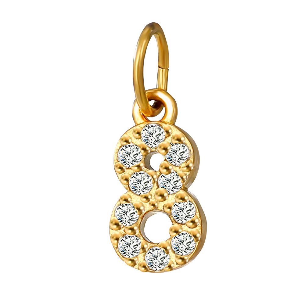 eManco Personalized Name Customized Ladies Diamond Letter Pendant DIY Necklace Bracelet Jewelry Making Anniversary Gift