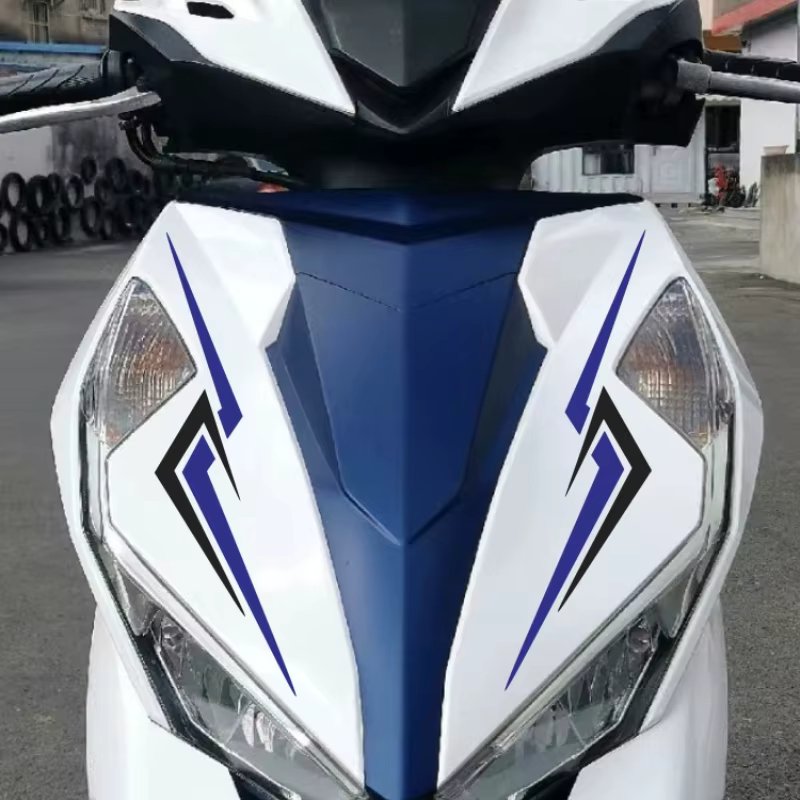 Motorcycle Stickers Stripe Motorbike Front Fairing Sport Style Waterproof Vinyl Decals DIY Scooter Decoration for Honda NX125