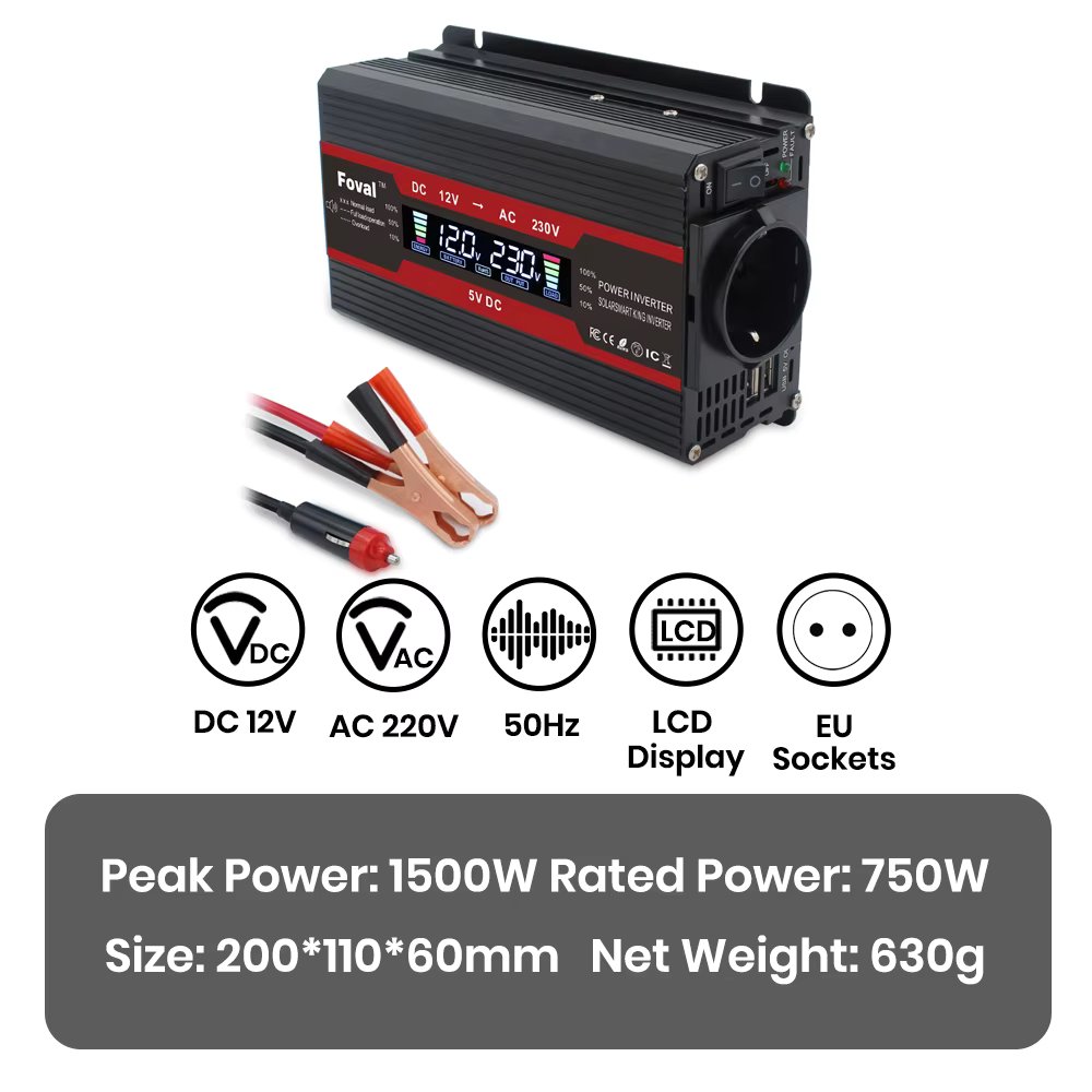 1500W 12V LCD