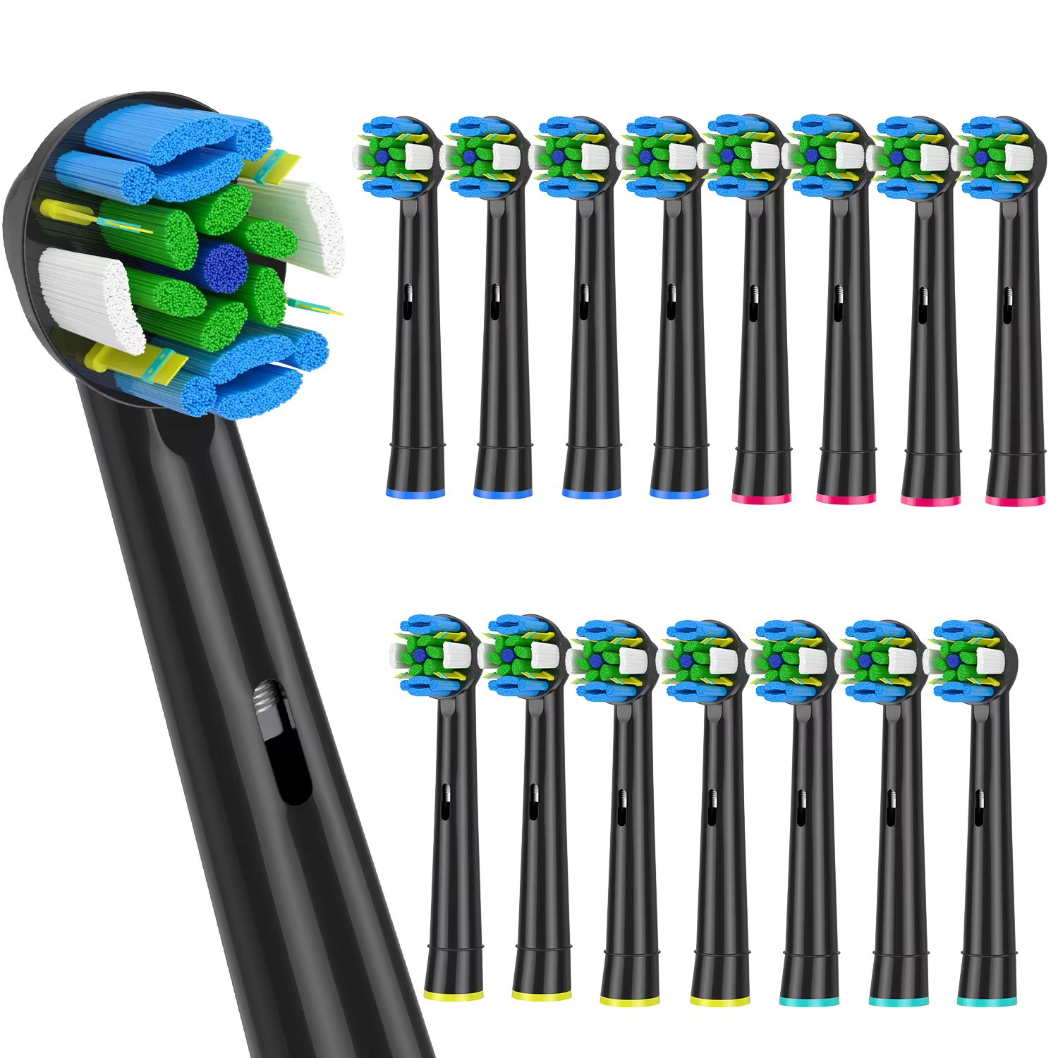 16pcs Black