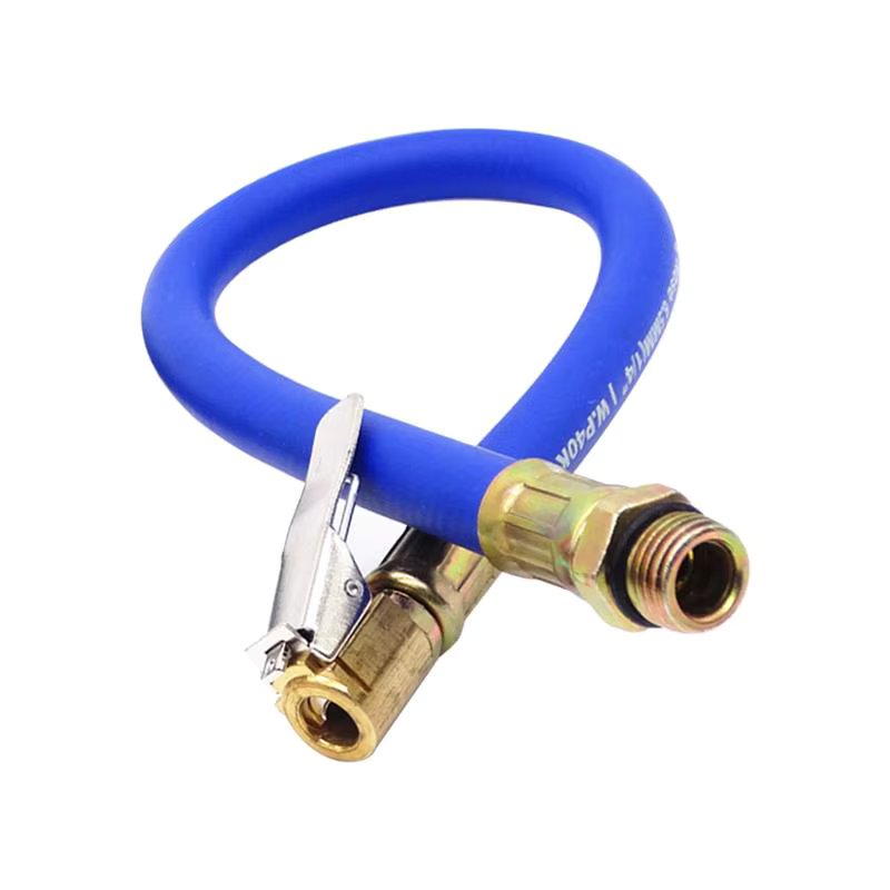Tire Inflator Hose Tyre Hose Portable Air Compressor Pipe Rubber Air Rubber Hose for Car Motorbike Accessories