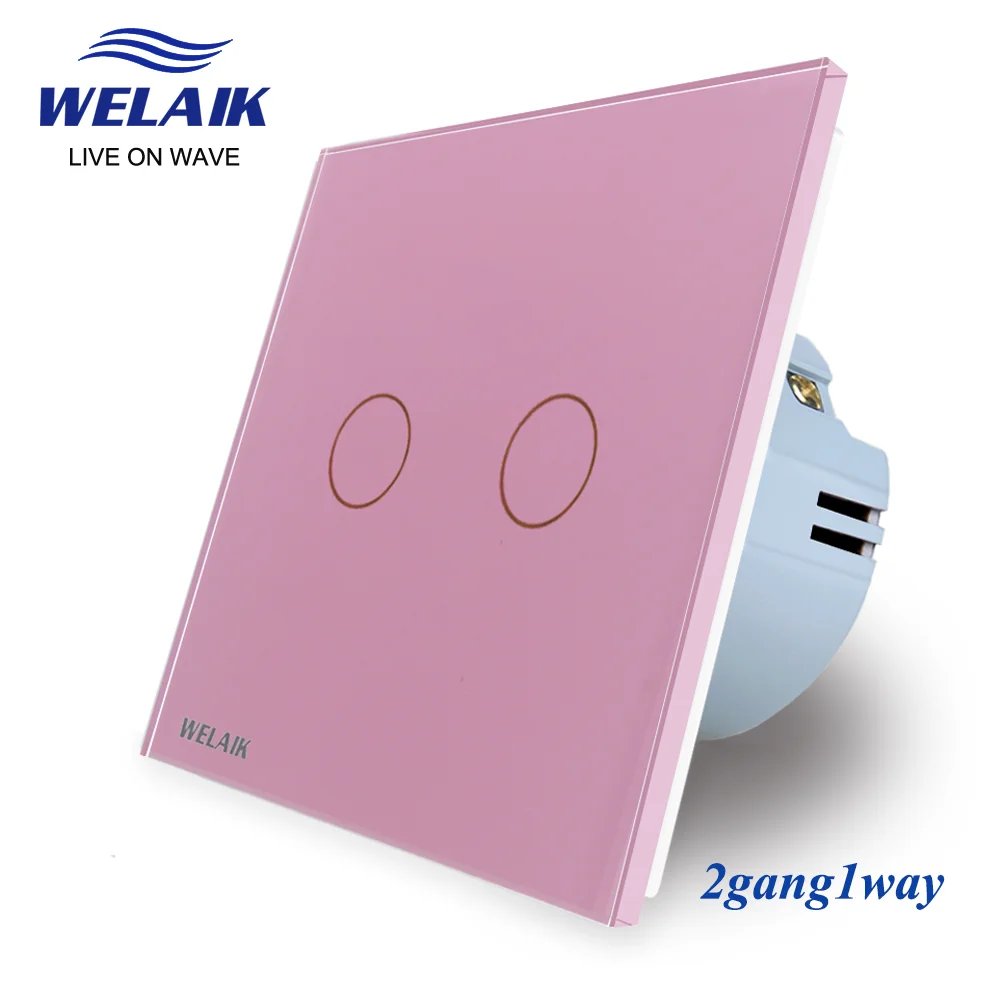 2Gang 1Way Pink