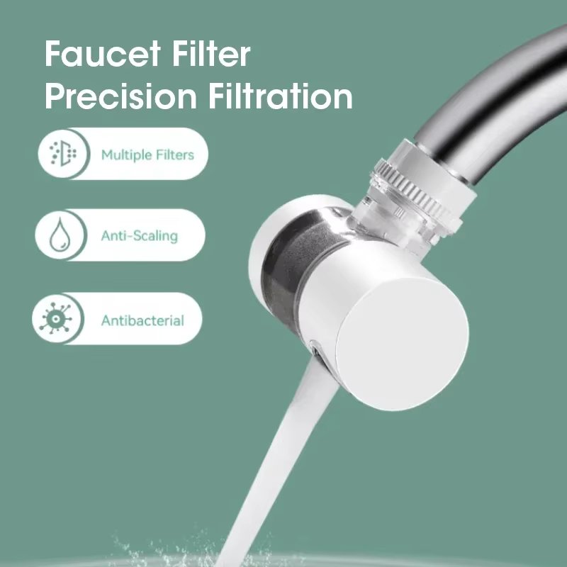 Faucet Filter Tap Water Purifier Filter Pressure of 720 Degrees Rotatable Adjustable Splash Proof Universal Extension Nozzle