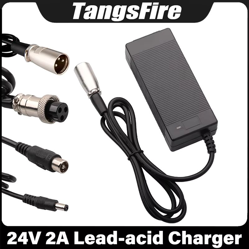 28.8V Lead Acid Battery Charger Output 24V 2A Lead Acid Battery pack Charger XLR/DC/GX16/RCA/GX12/IEC Hight Quality Connector