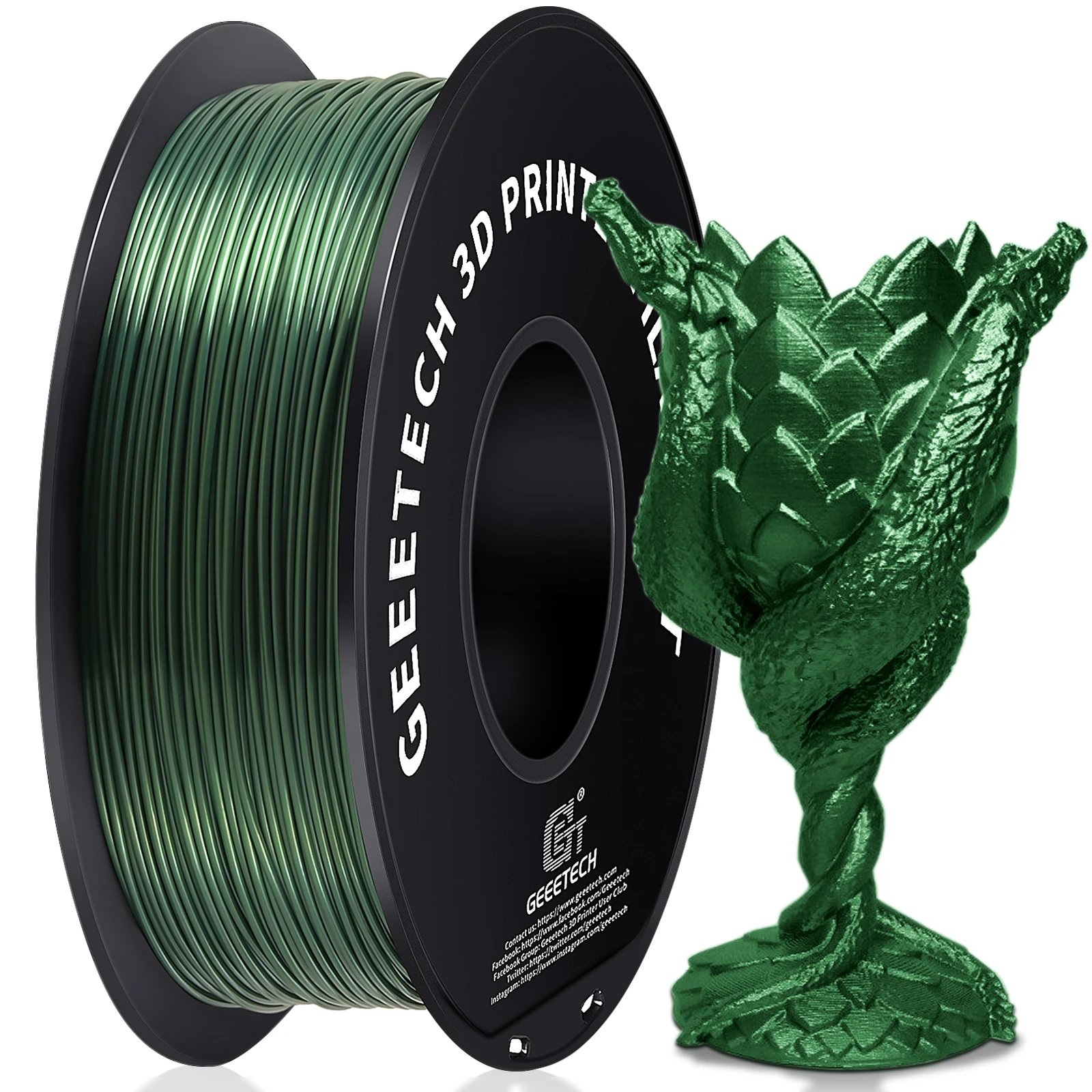 Silk Dark Green