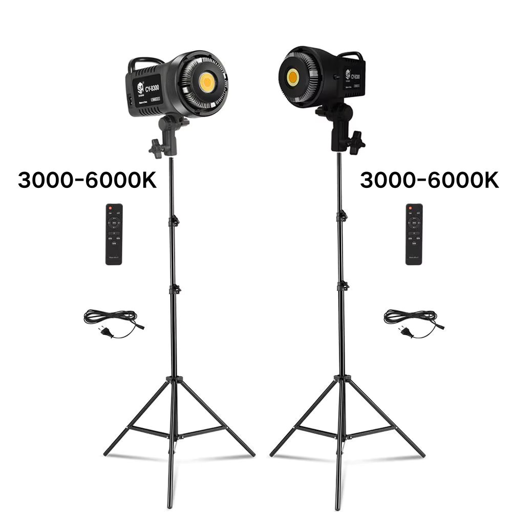 Bowens Video Studio Kit 100W Photography Light Dimmable Kit LED Lamp 2m Tripod Flash Studio New Year Lighting 3000-6000K 3 Color