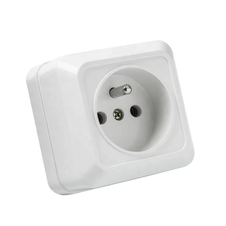 YW-1806-F Switch French wall socket/ Euro socket with earthing
