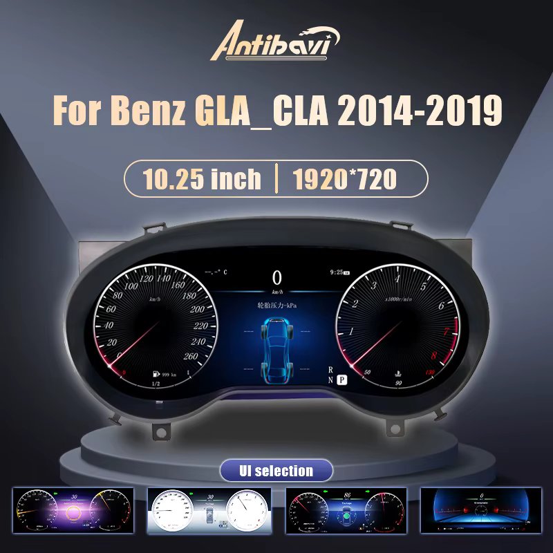 Digitale Dashboard For Benz C GLA CLA 2014-2019 Years Auto Lcd Paneel Snelheidsmeter Virtuele Cockpit Voor