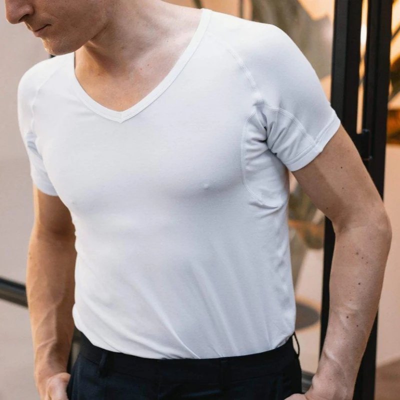white v neck