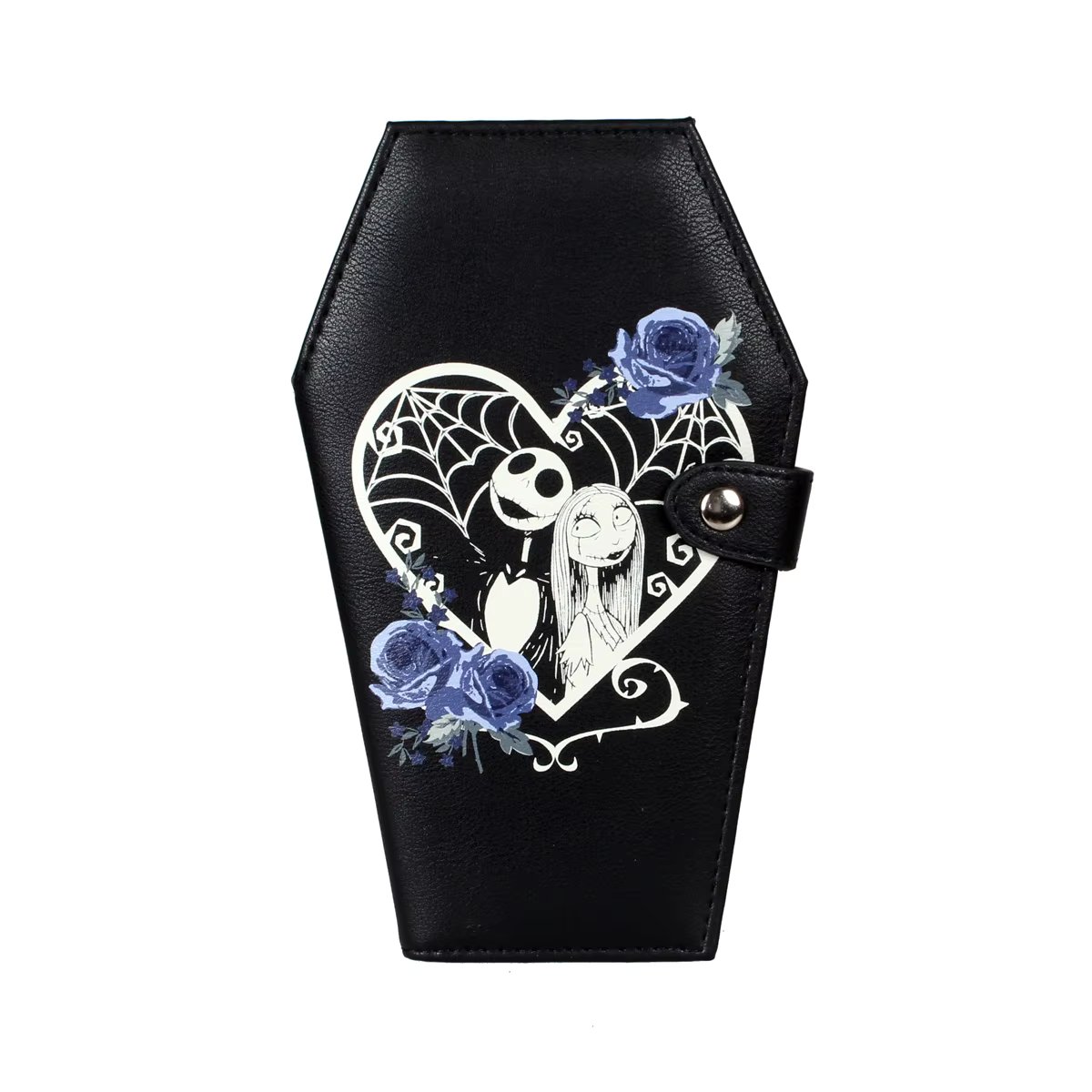 Gothic Coffin-shaped Purse Bifold Stylish Credit Card Holder Versatile Clutch Slim Wallet