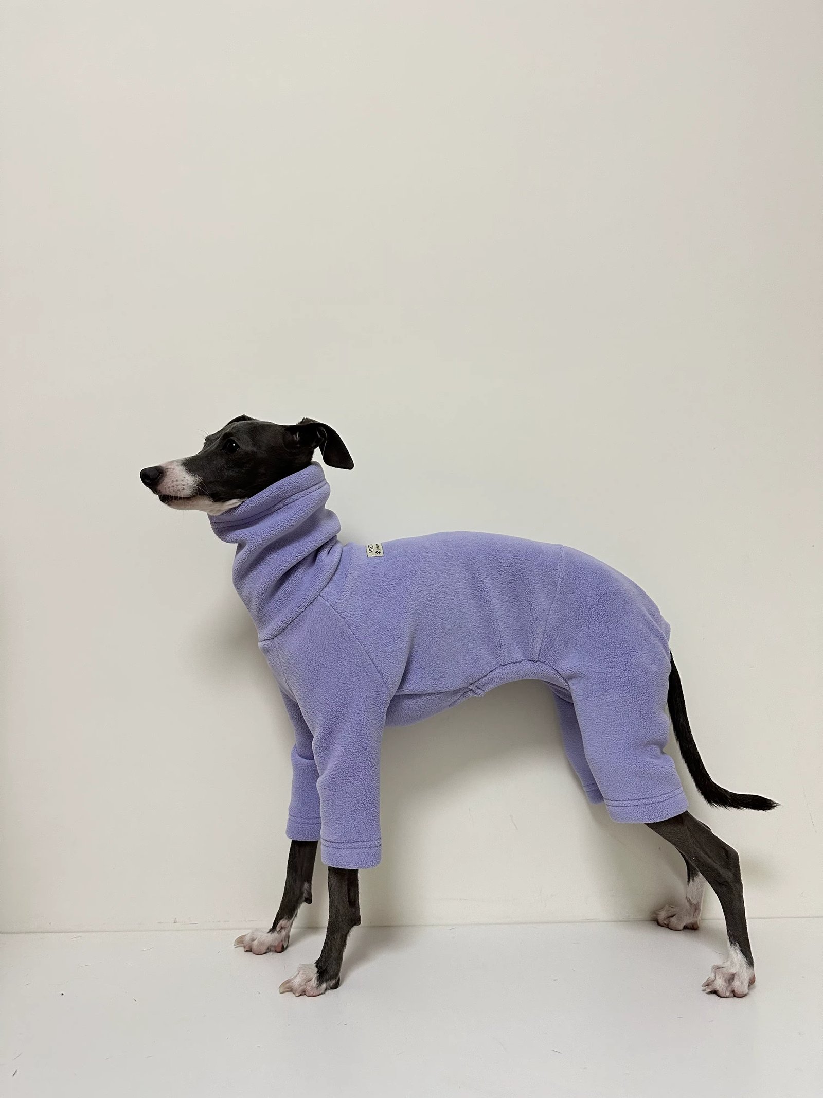 Fahison Whippet Italian Greyhound Clothing Luxury Fleece Dog Jammies Winter Warm Turtleneck Stretch Pet clothes