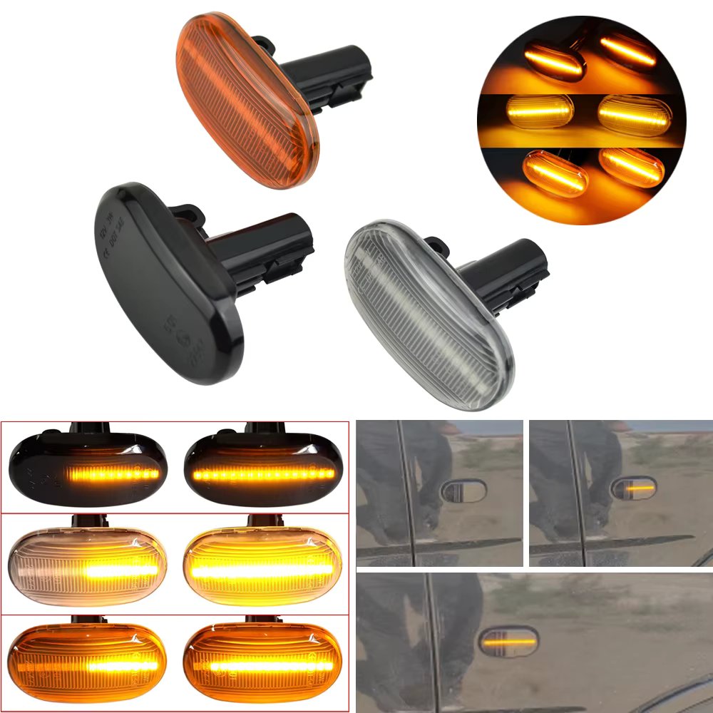 2x Led Dynamic Side Marker Turn Signal Indicator Repeater Light For SUZUKI JIMNY JB64W JB74 JB23 JB64 1999-2019