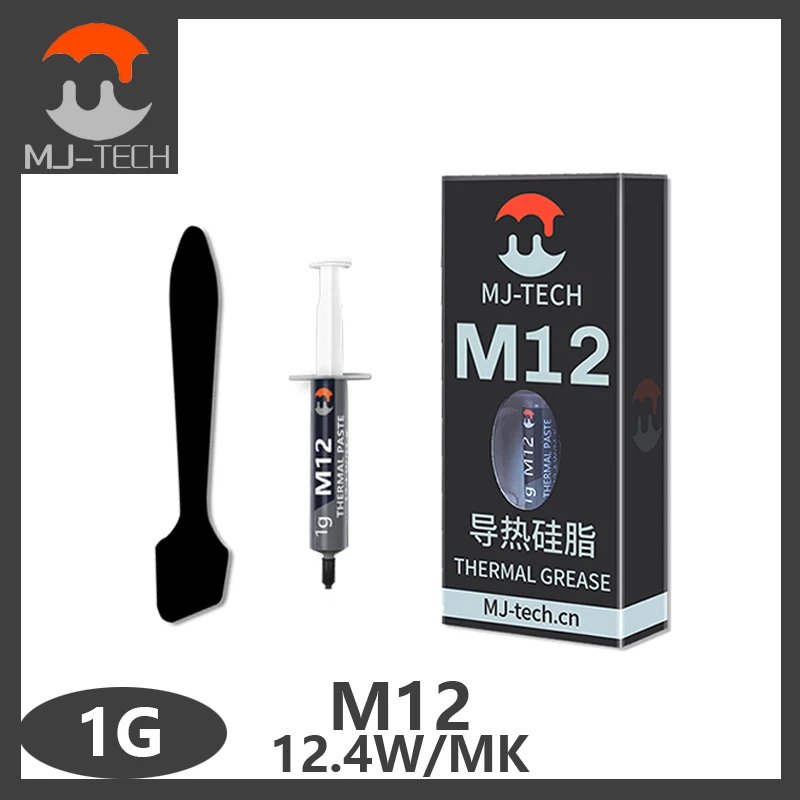 MJ New High Performance Thermal Grease M12 thermal paste Plaster pasta termica 12.4W/mk 1/4/8/15/30g For CPU/PS5/LED/desktop PC