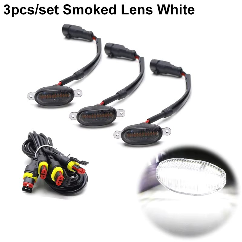 3PC Smoked  White